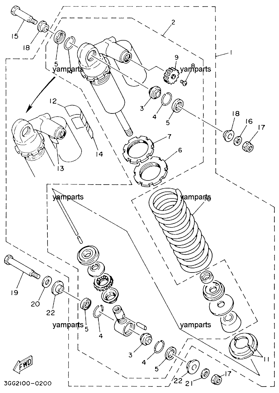 Амортизатор задний