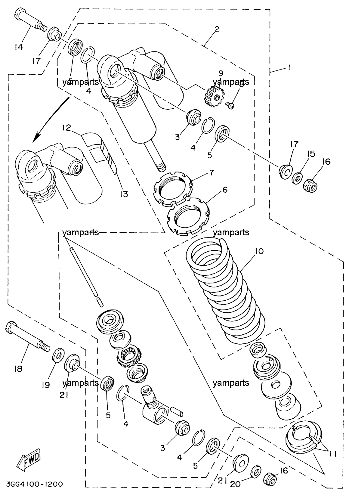 Амортизатор задний