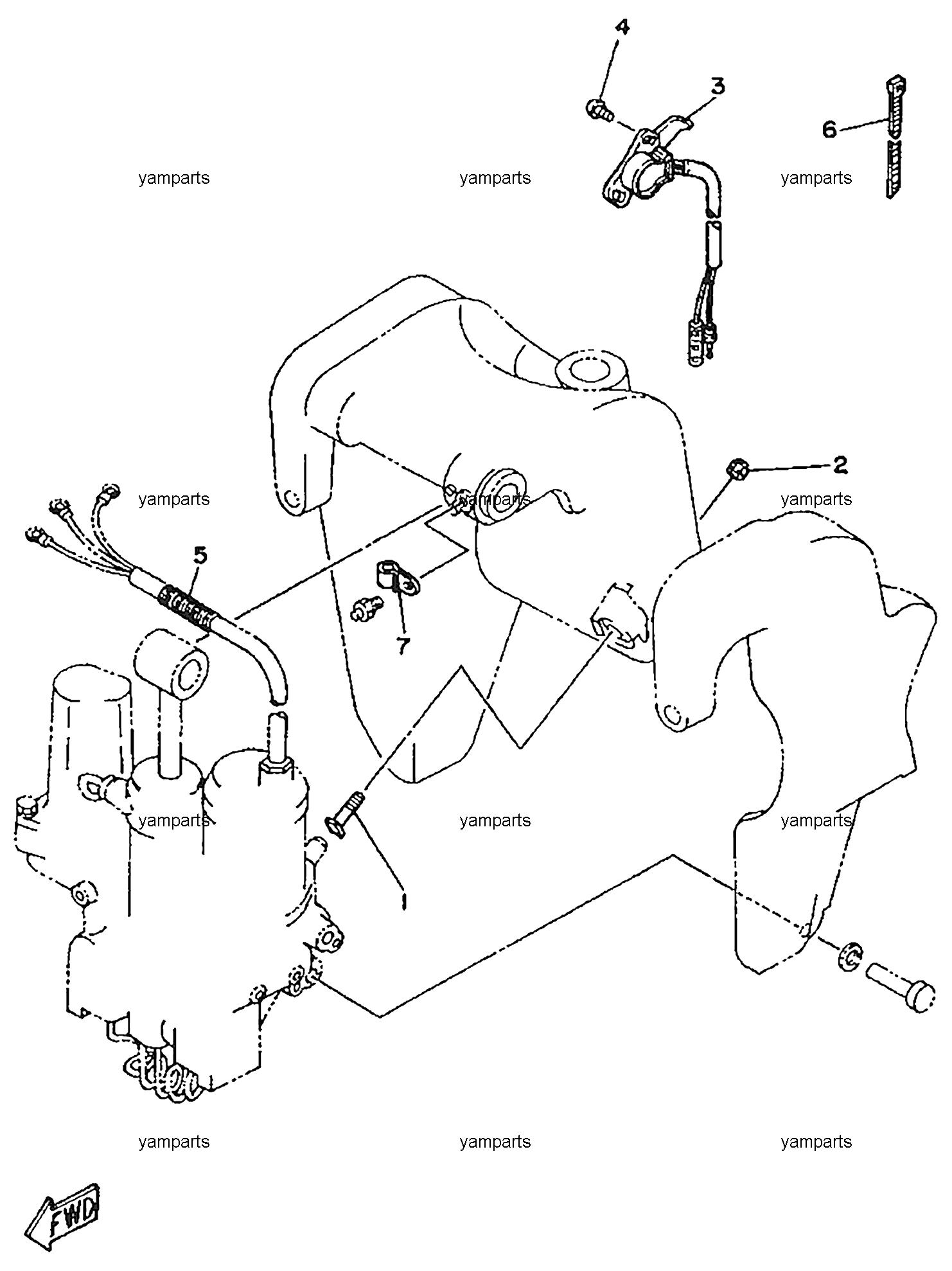 Подвеска двигателя (HETO), схема 2