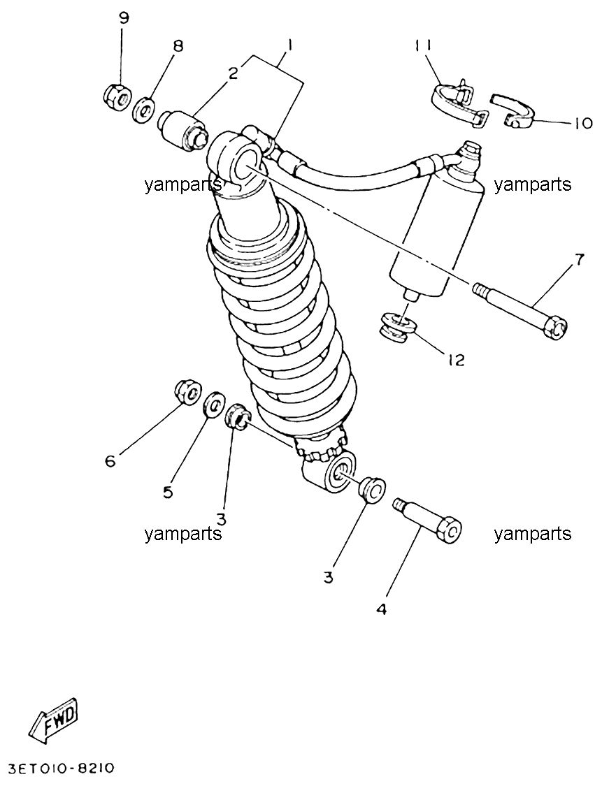 Амортизатор задний