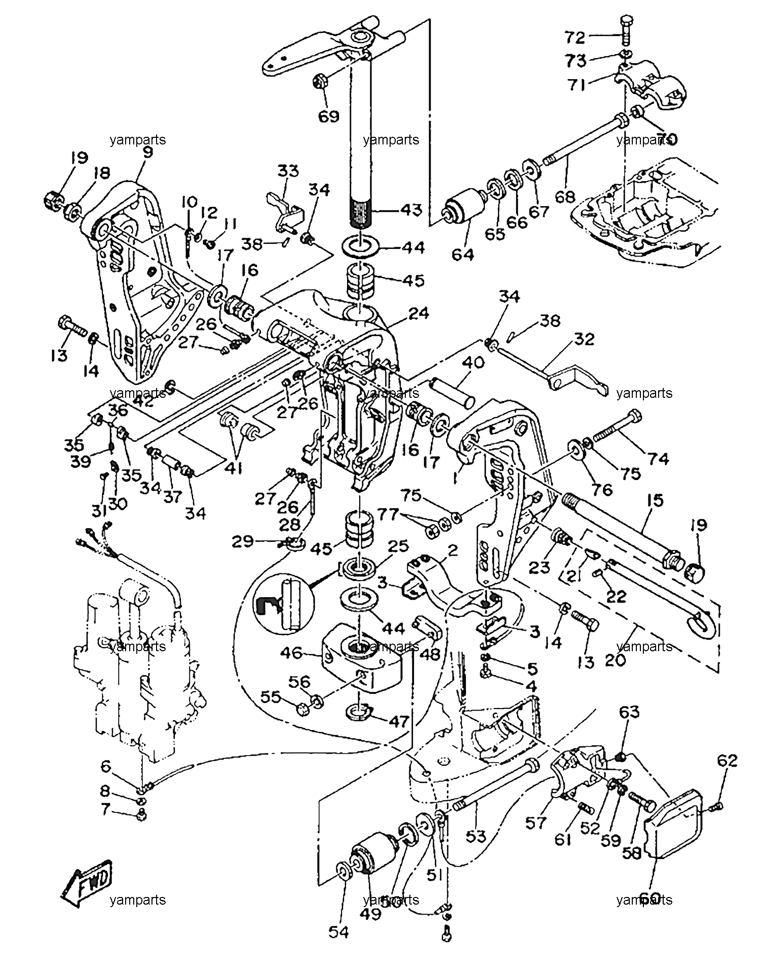 Подвеска двигателя (115CEO)
