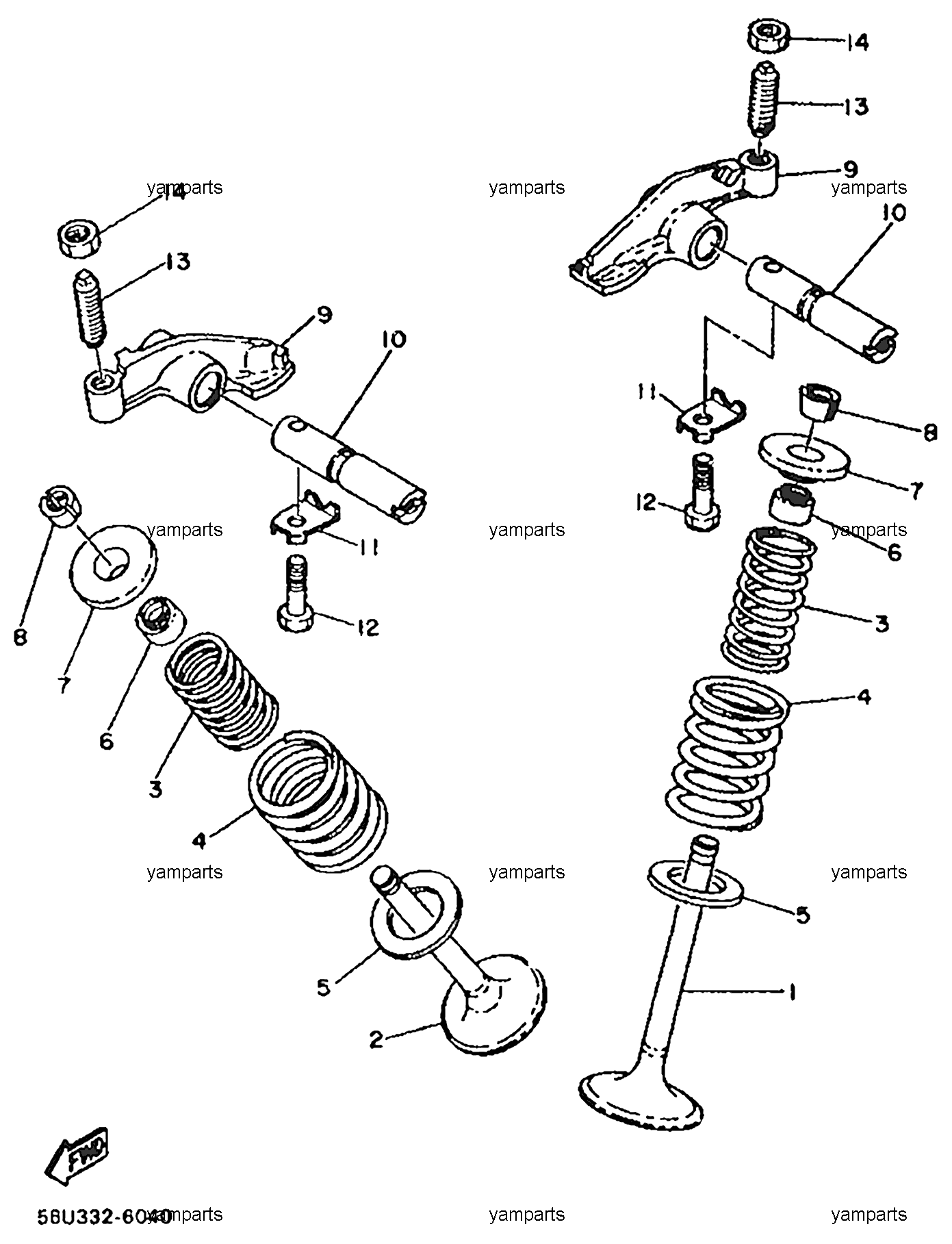 Клапаны головки