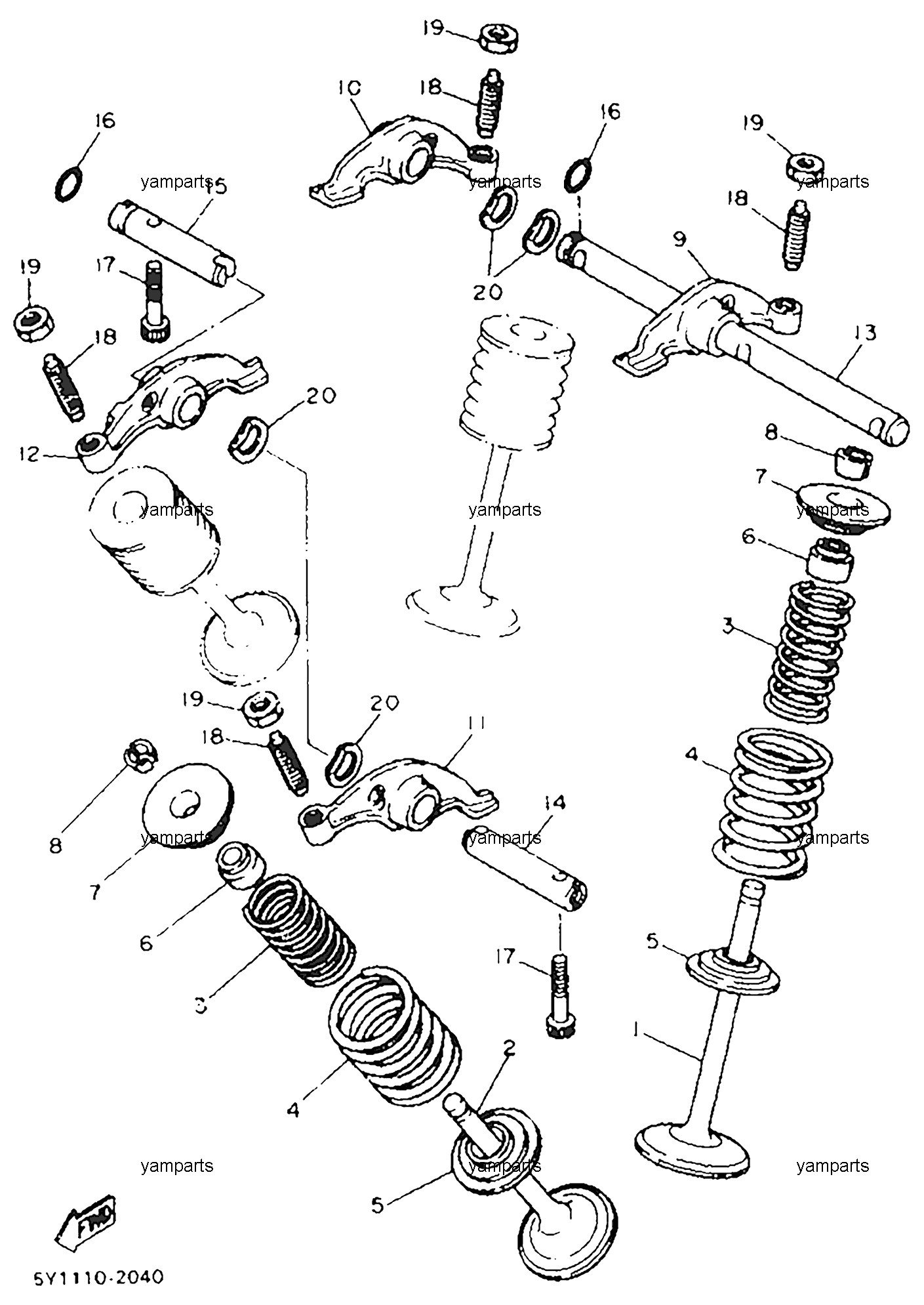 Клапаны головки