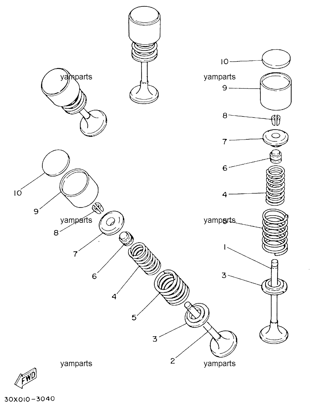 Клапаны головки