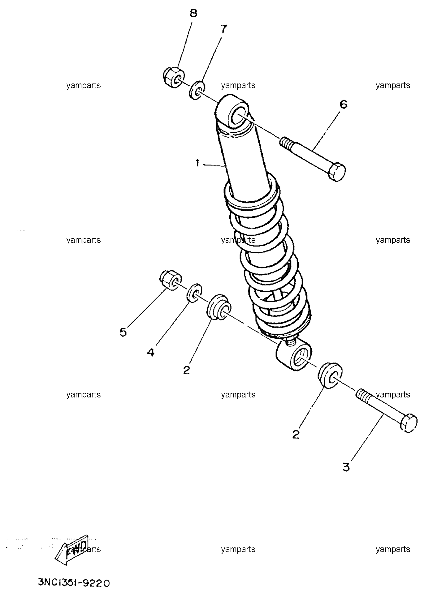 Амортизатор с пружиной