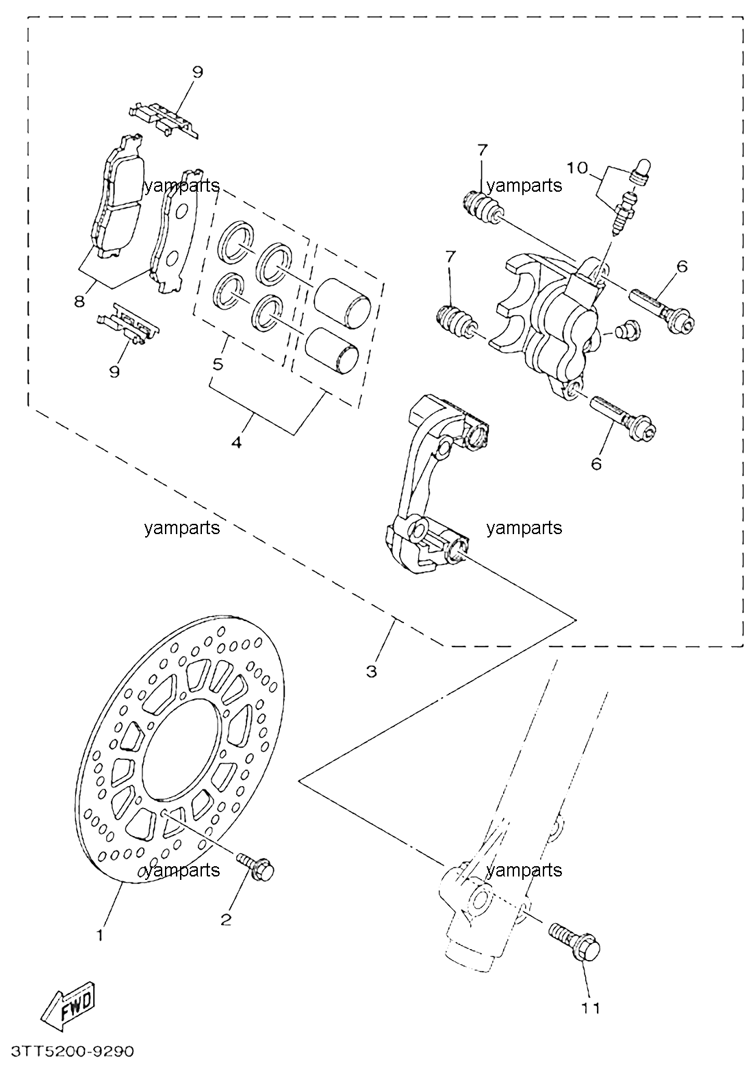 Тормоз передний