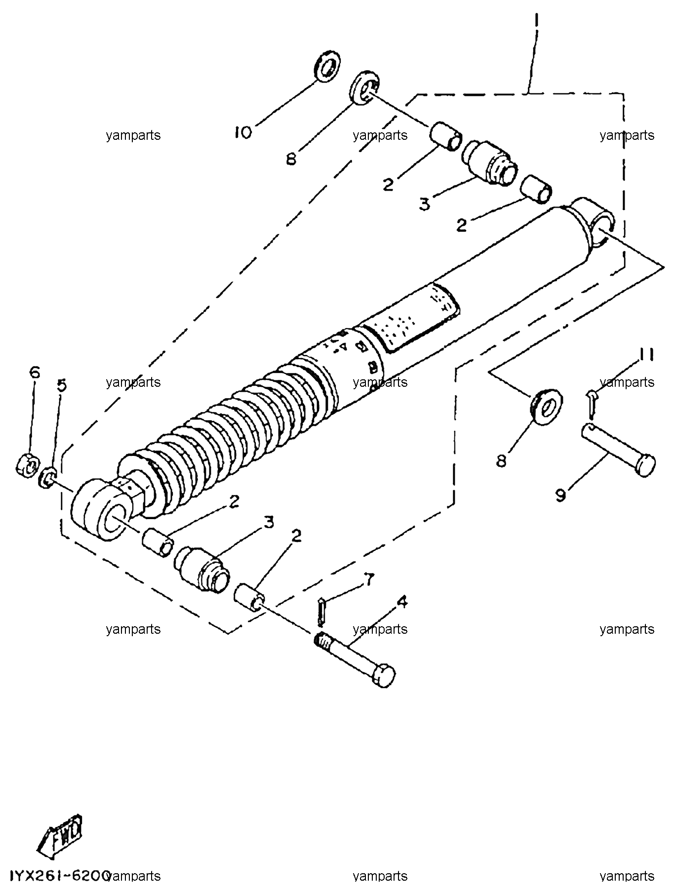 Амортизатор задний