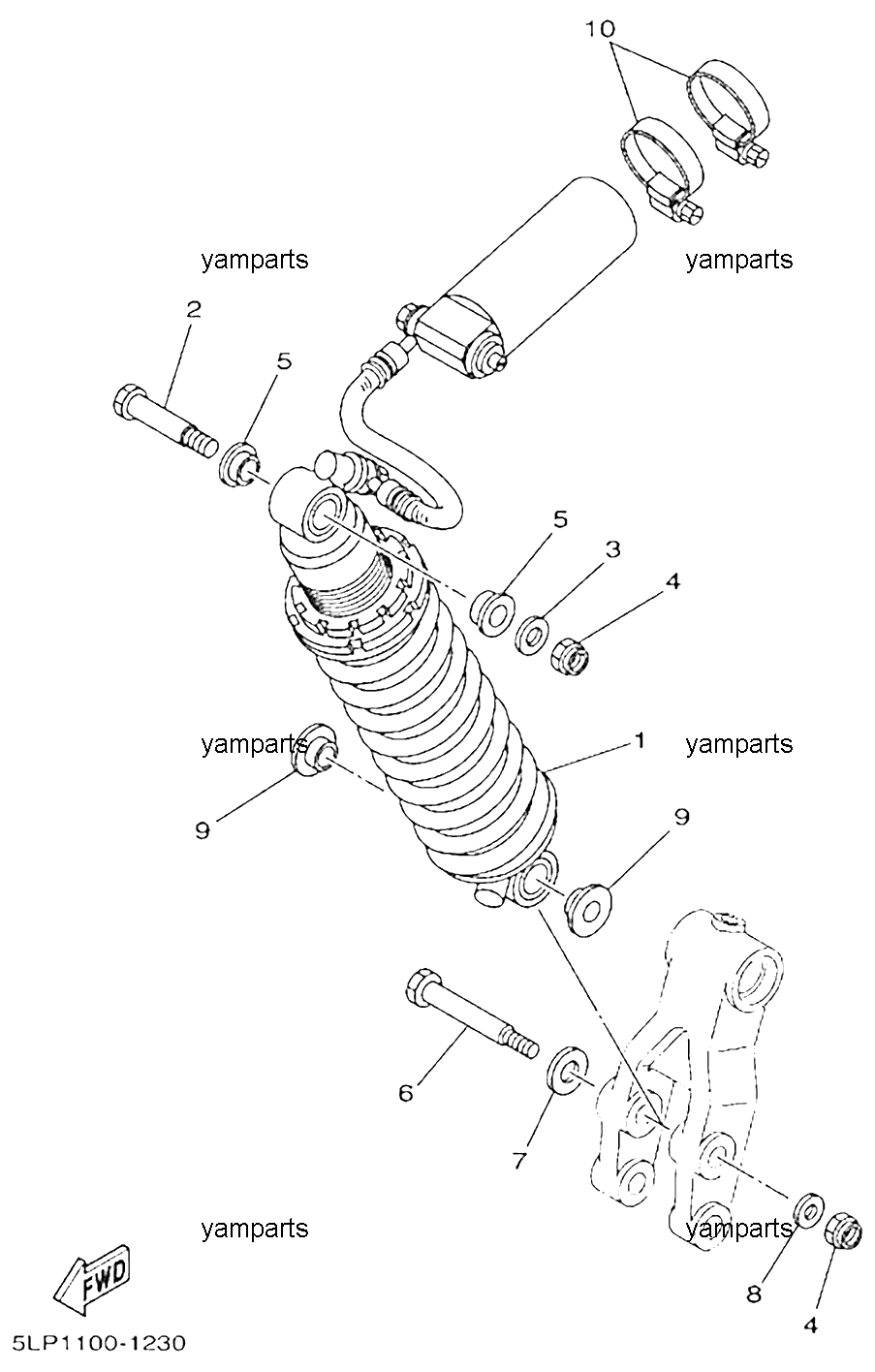 Амортизатор задний