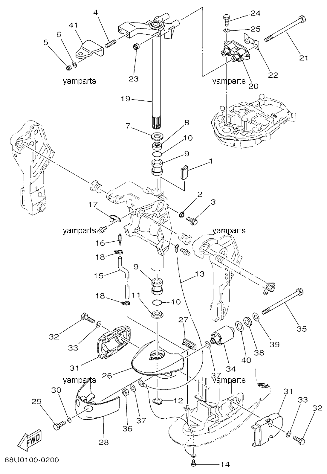 Подвеска двигателя, схема 3