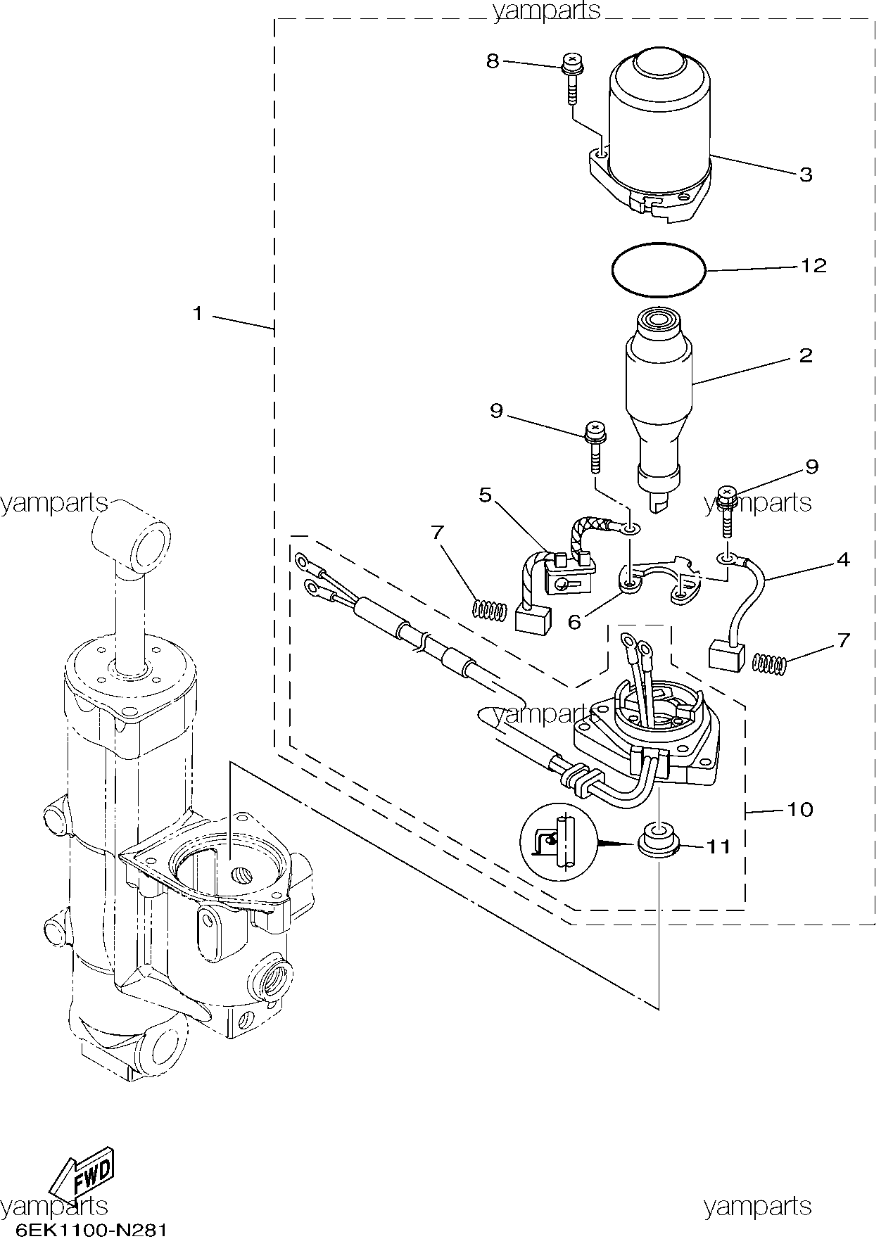 Электромотор гидравлики (ET)