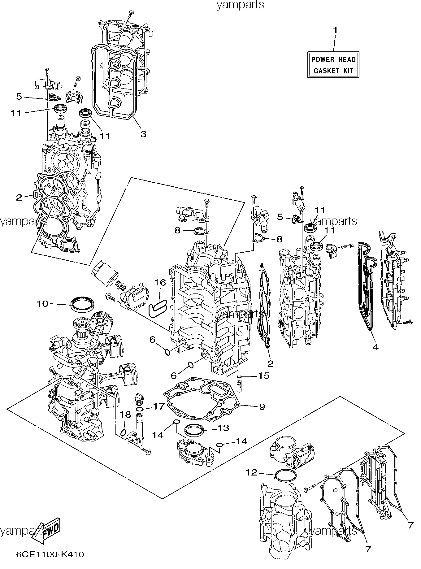 Комплект ремонтный (мотора)