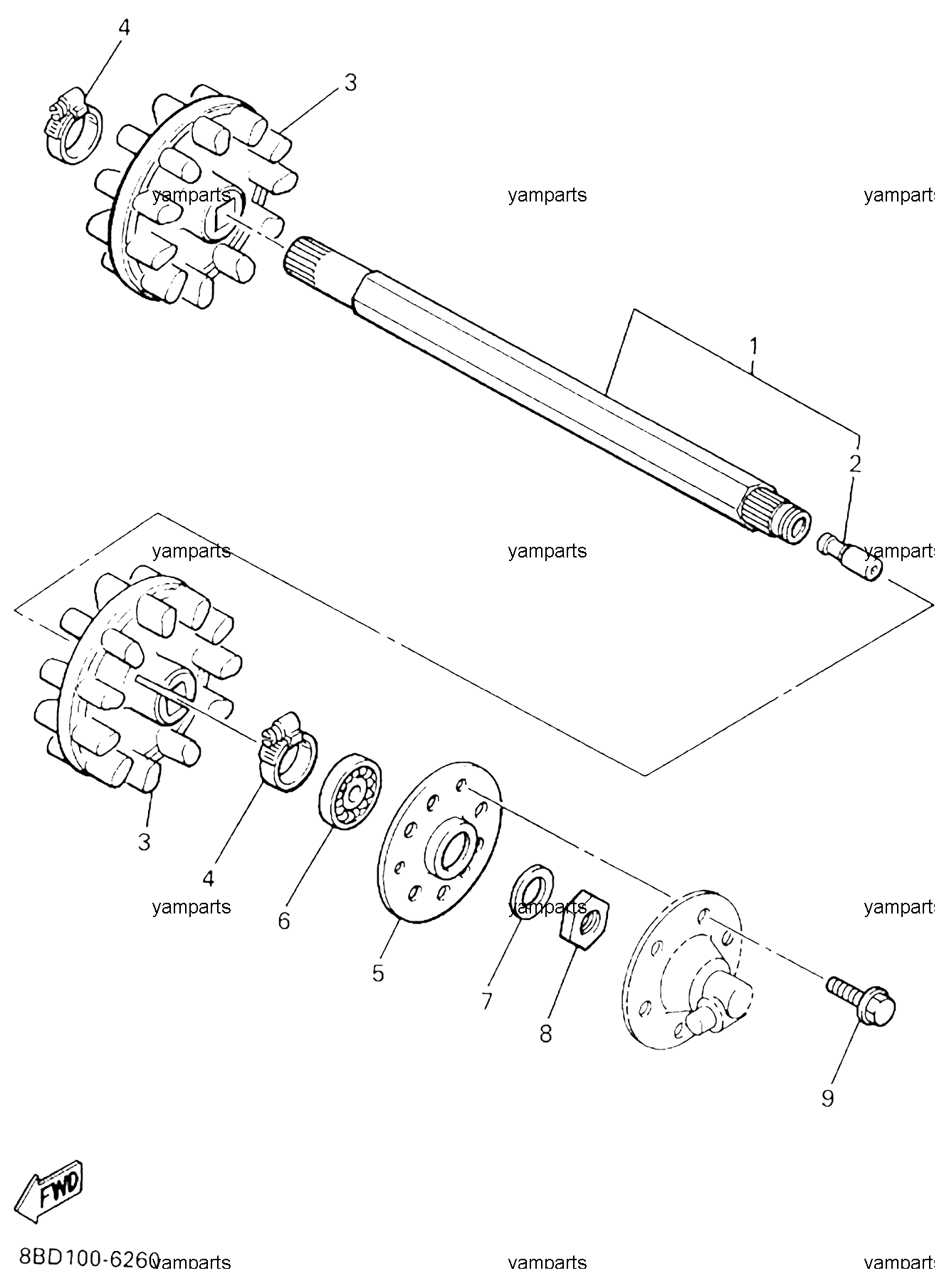 Привод гусеницы