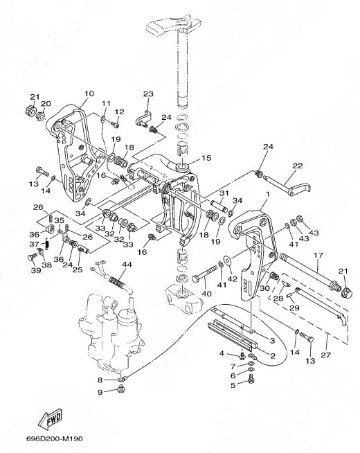Подвеска двигателя, схема 3