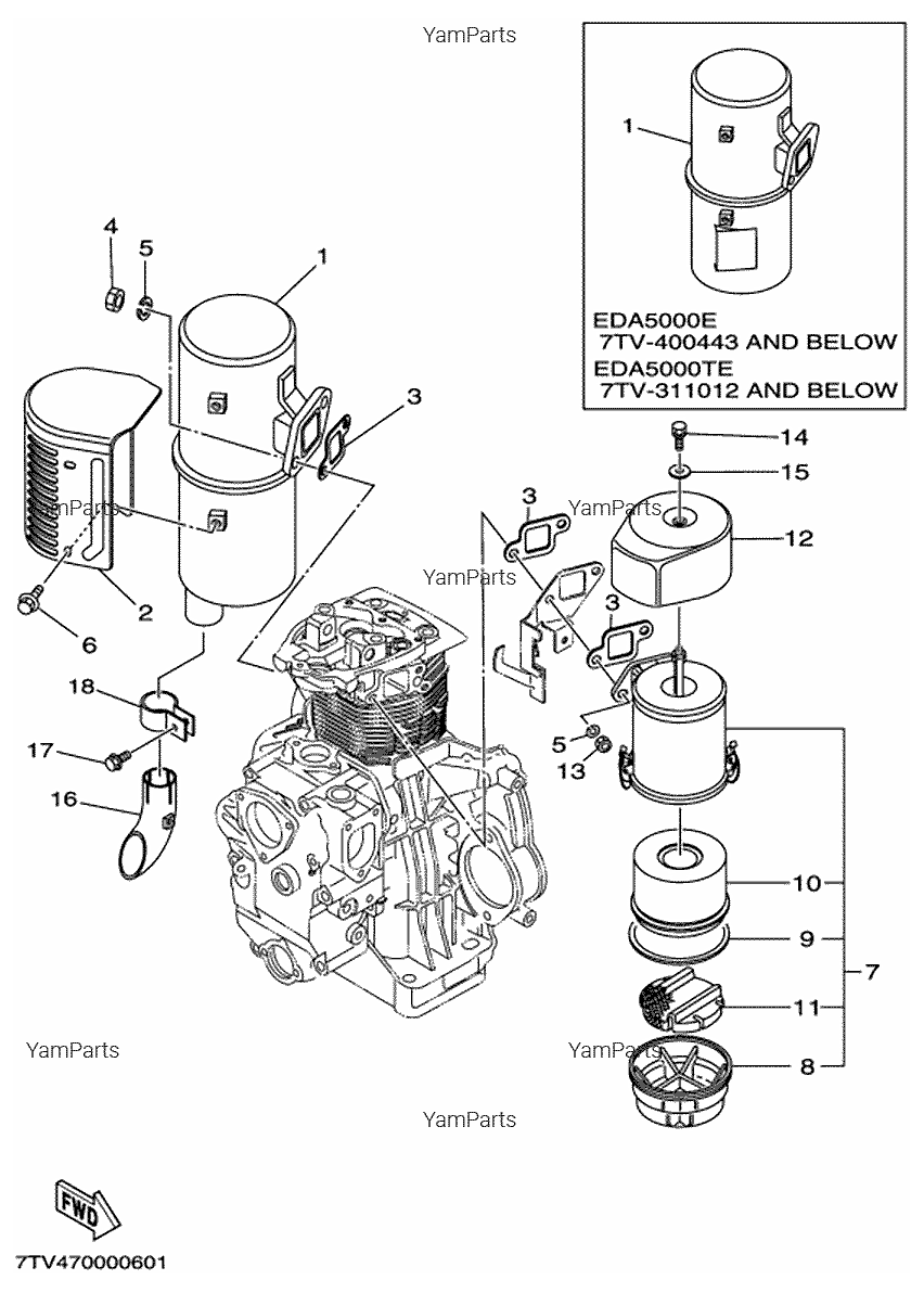 Генератор Yamaha Eda5000e 4w Купить