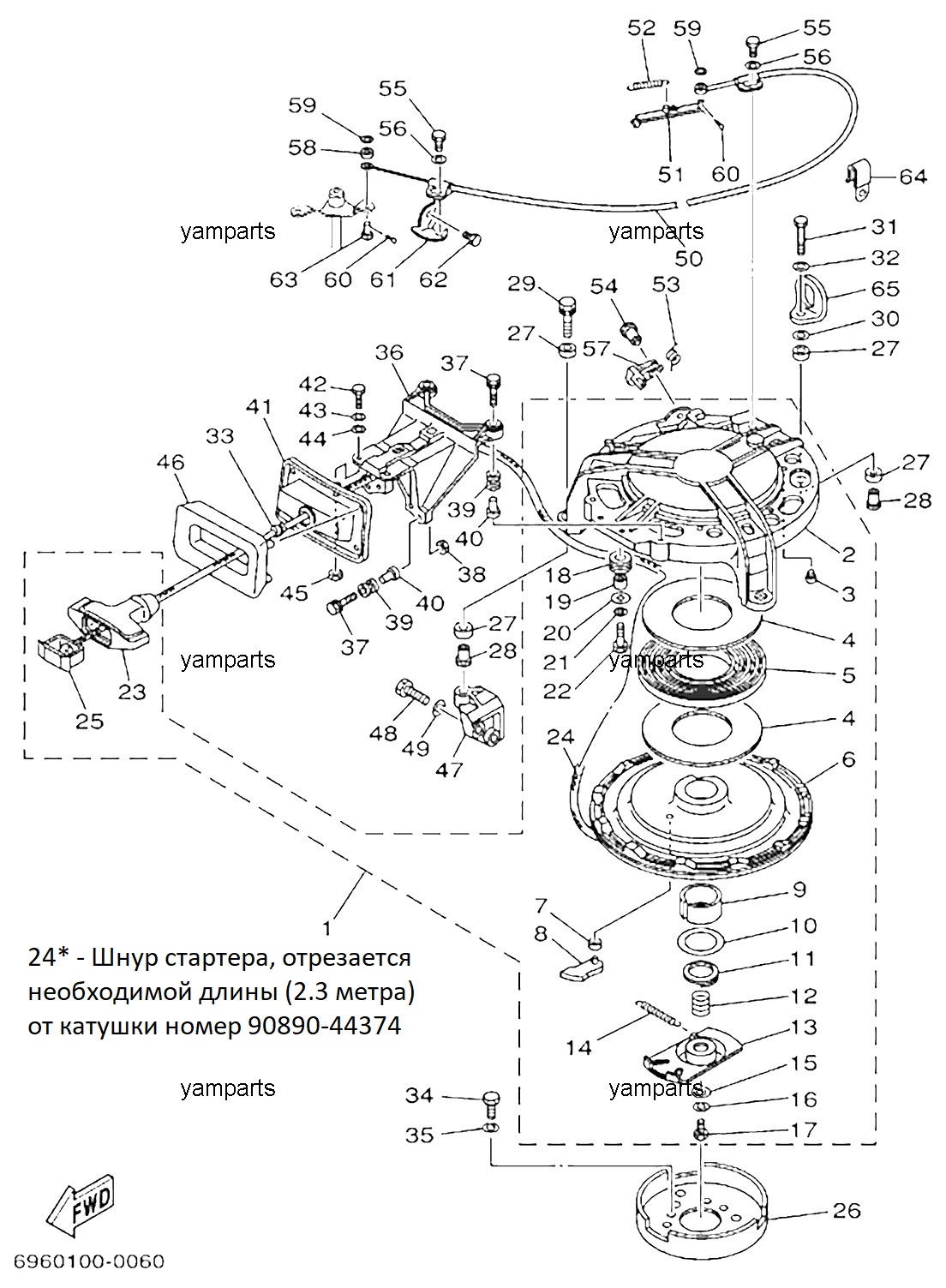 Стартер ручной (E48, E55)