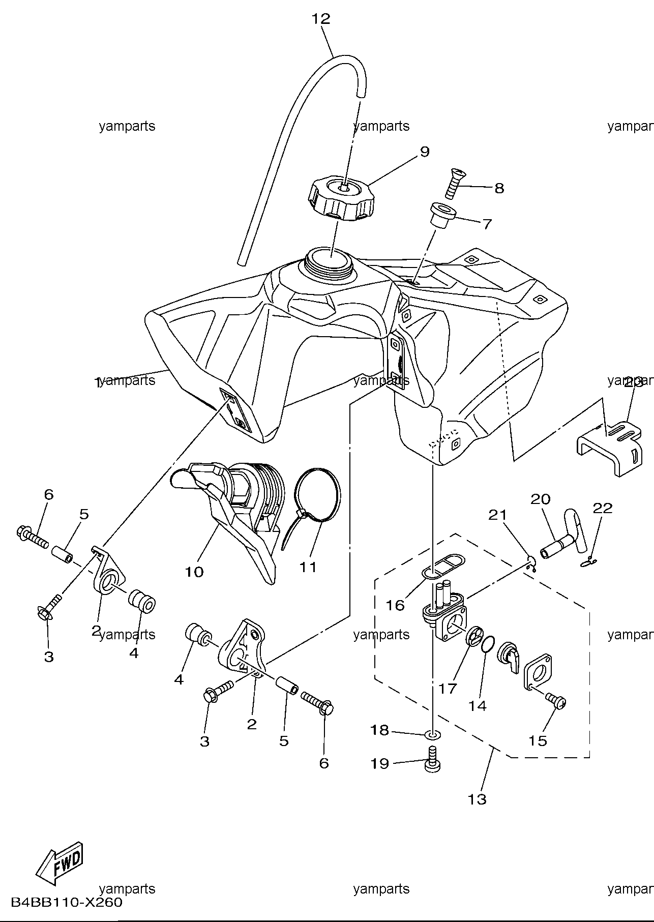 Бак топливный